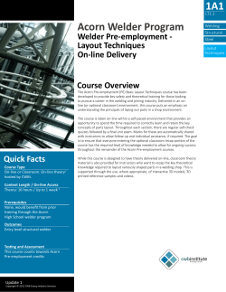 Acorn Welder Program