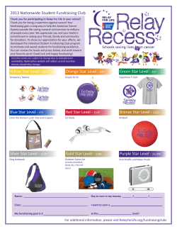 2013 Nationwide Student Fundraising Club Yellow