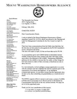 Mount Washington Homeowners Alliance