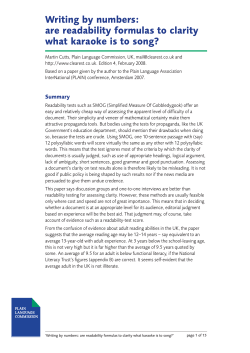 Writing by numbers - Amazon Web Services