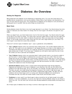 Diabetes: An Overview