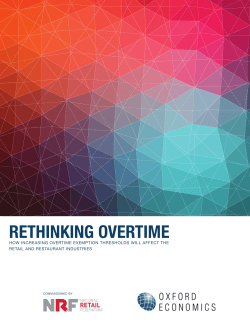 Rethinking Overtime Pay - National Retail Federation