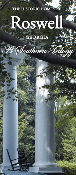 ABOUT OUR TOURS - City of Roswell