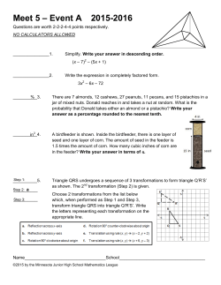 Meet 5 - Minnesota Junior High Math League