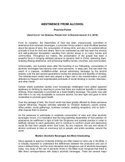 Abstinence from Alcohol