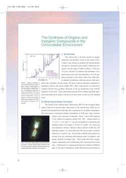 The Synthesis of Organic and Inorganic Compounds in the