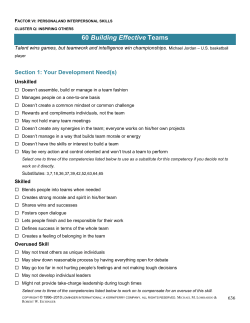 60 Building Effective Teams