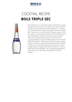 COCKTAIL RECIPE BOLS TRIPLE SEC