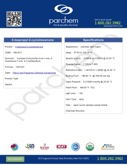 4-isopropyl-2-cyclohexenone Specifications