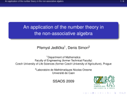 An application of the number theory in the non