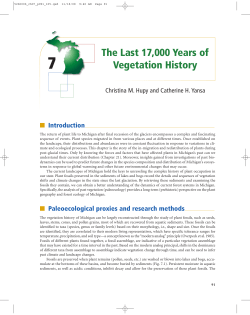 The Last 17000 Years of Vegetation History