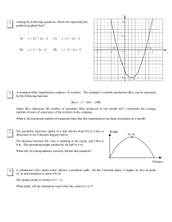 Among the following equations, which one represents the parabola