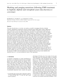 Masking and purging mutations following EMS treatment in haploid