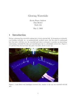 Glowing Waterfalls