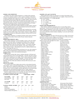 Profile - Seton Catholic Preparatory