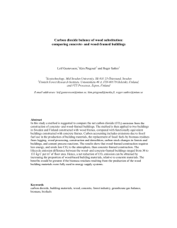 Carbon dioxide balance of wood substitution: comparing concrete
