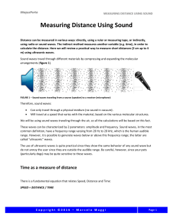 measuring distance using sound