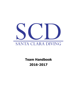 Santa Clara Diving Team Handbook