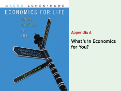 Appendix A: What is in Economics for you?