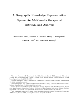 A Geographic Knowledge Representation