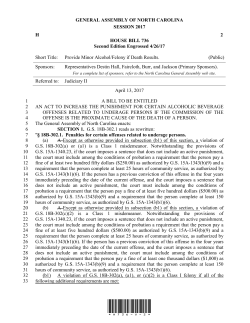 Provide Minor Alcohol/Felony if Death Results.