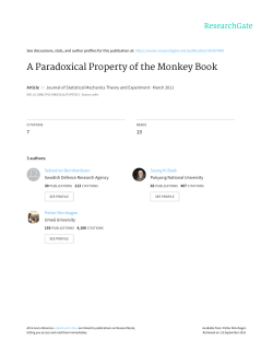 A Paradoxical Property of the Monkey Book