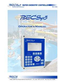 BECSys5 Operator`s Manual