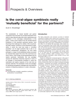 Is the coralalgae symbiosis really mutually beneficial for the partners?