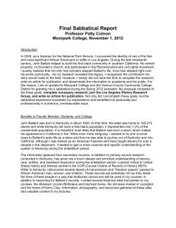 Final Sabbatical Report - Ventura County Community College District