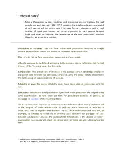 Technical notes1