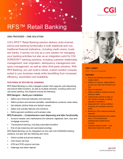 RFS Retail Banking