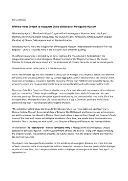 HRH the Prince Consort to inaugurate China-exhibition