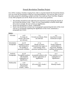 French Revolution Timeline Project