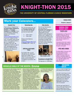 Mark your Calendars&hellip; - OSI UCF - University of Central Florida