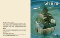 M a n a g in g w a te r a cro ss b o u n d a ries