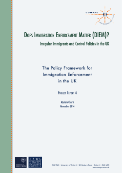 DOES IMMIGRATION ENFORCEMENT MATTER (DIEM)?