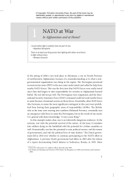 1 NATO at War - Princeton University Press