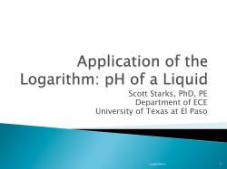 Logarithm - UTEP Math