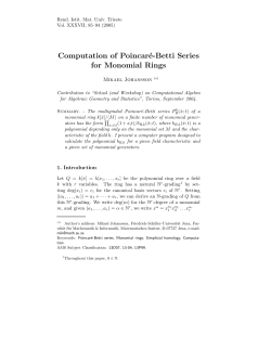 Computation of Poincar&eacute;-Betti Series for Monomial Rings