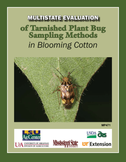 Multistate Evaluation of Tarnished Plant Bug Sampling