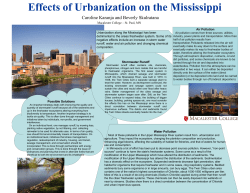 Effects of Urbanization on the Mississippi