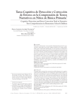 Tarea Cognitiva de Detecci&oacute;n y Correcci&oacute;n de