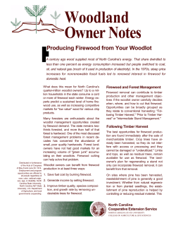 Producing Firewood from Your Woodlot