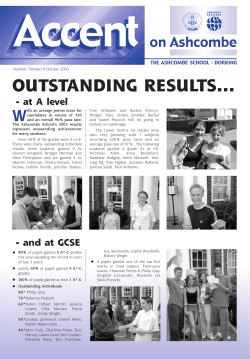 Accent 13 - Ashcombe School