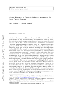 Crowd Disasters as Systemic Failures: Analysis of the Love Parade