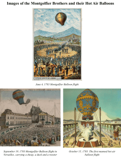 Images of the Montgolfier Brothers and their Hot Air Balloons
