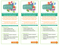 Strathcona County Library`s very own book awards! Strathcona