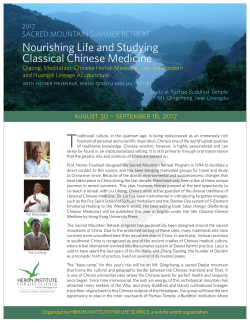 Flyer  - Classical Chinese Medicine