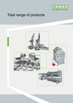 Total range of products - Urban Machinery International