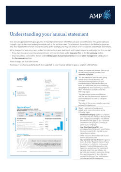 Understanding your annual statement
